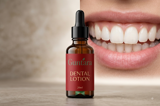 Guntara Ayurvedic Dental Lotion (20ml) – Gum Swelling, Pyorrhea & Teeth Whitening |(Pack of 2)